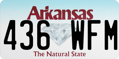 AR license plate 436WFM