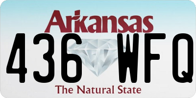 AR license plate 436WFQ