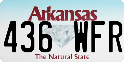 AR license plate 436WFR