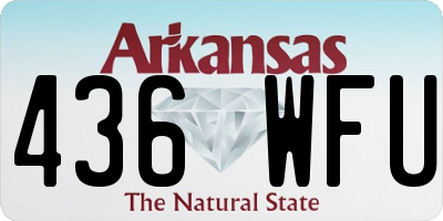 AR license plate 436WFU