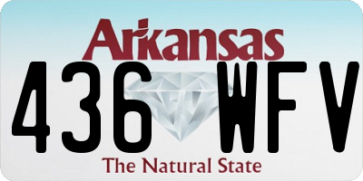 AR license plate 436WFV
