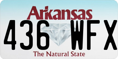 AR license plate 436WFX