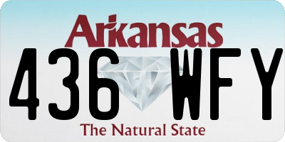 AR license plate 436WFY