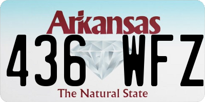 AR license plate 436WFZ