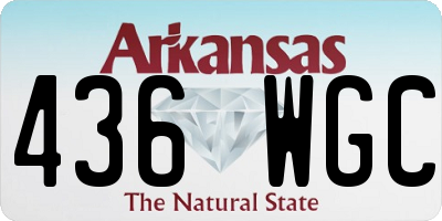 AR license plate 436WGC