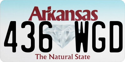 AR license plate 436WGD