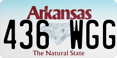 AR license plate 436WGG