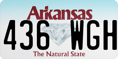 AR license plate 436WGH