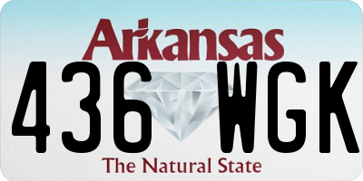 AR license plate 436WGK