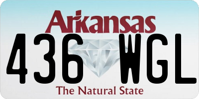 AR license plate 436WGL