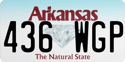 AR license plate 436WGP