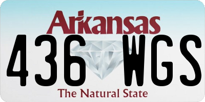 AR license plate 436WGS