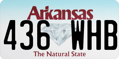AR license plate 436WHB
