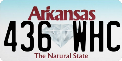AR license plate 436WHC