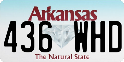 AR license plate 436WHD
