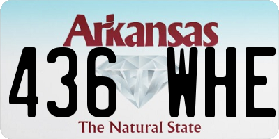 AR license plate 436WHE