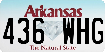 AR license plate 436WHG