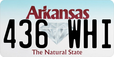 AR license plate 436WHI