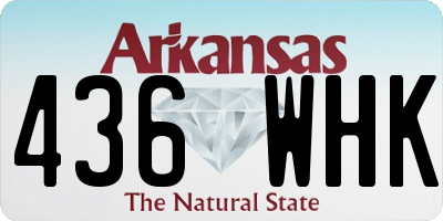AR license plate 436WHK