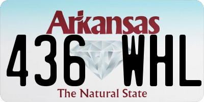 AR license plate 436WHL