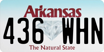 AR license plate 436WHN