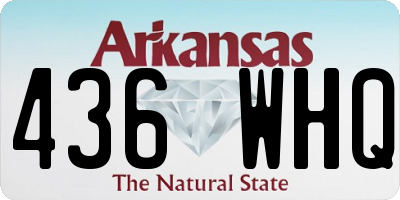 AR license plate 436WHQ