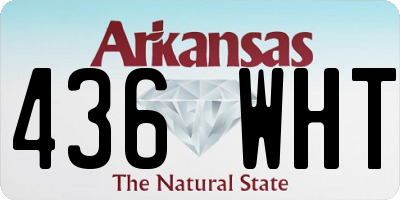 AR license plate 436WHT