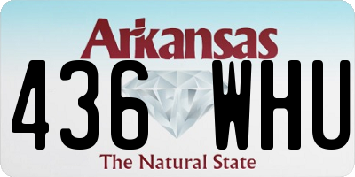 AR license plate 436WHU