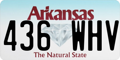 AR license plate 436WHV
