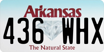 AR license plate 436WHX