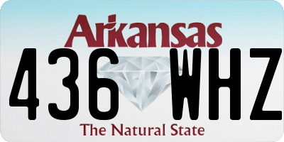 AR license plate 436WHZ