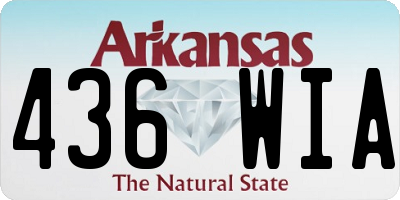 AR license plate 436WIA