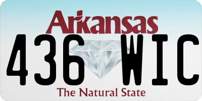 AR license plate 436WIC