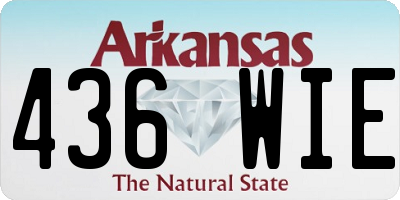 AR license plate 436WIE