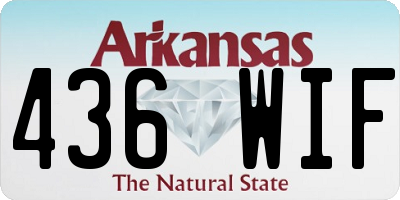 AR license plate 436WIF