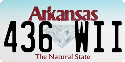 AR license plate 436WII