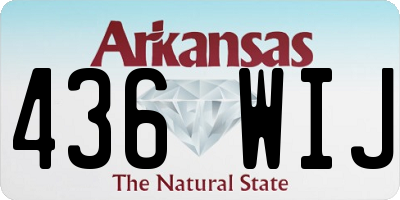 AR license plate 436WIJ