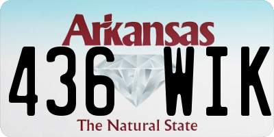 AR license plate 436WIK