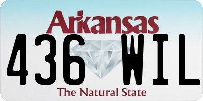 AR license plate 436WIL