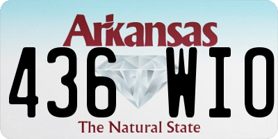 AR license plate 436WIO