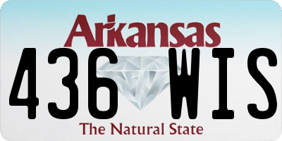 AR license plate 436WIS