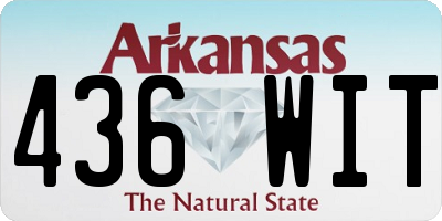 AR license plate 436WIT