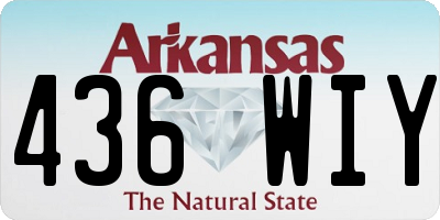 AR license plate 436WIY