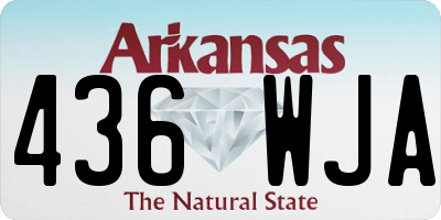 AR license plate 436WJA