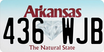 AR license plate 436WJB