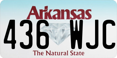 AR license plate 436WJC