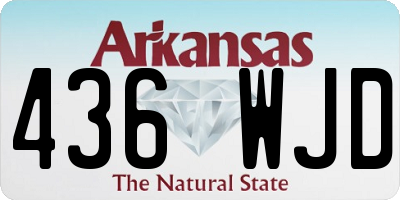 AR license plate 436WJD