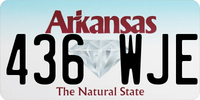 AR license plate 436WJE