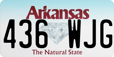 AR license plate 436WJG