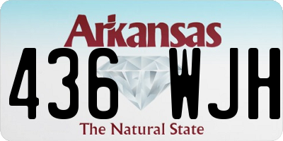 AR license plate 436WJH